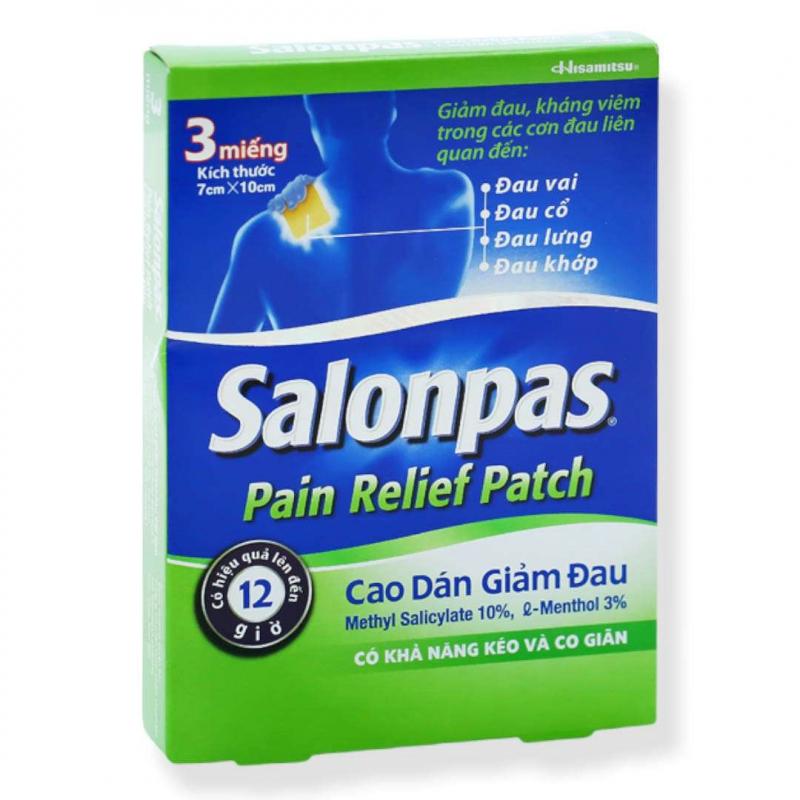 Cao dán giảm đau Salonpas Pain Relief Patch Hishamisu