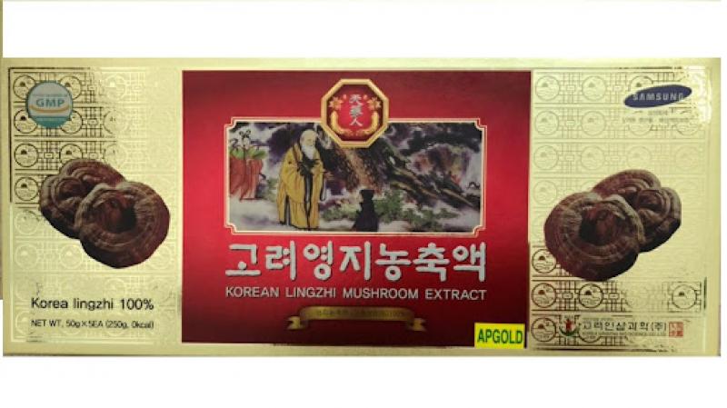 Cao Linh Chi Đỏ Bio Apgold Korean Lingzhi Mushroom Extract Hàn Quốc