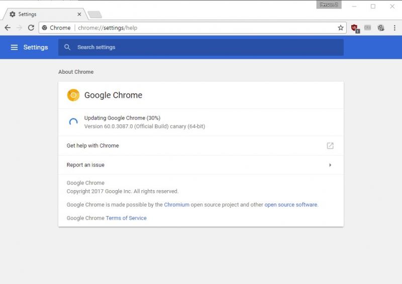 Cập nhật trình duyệt Google Chrome