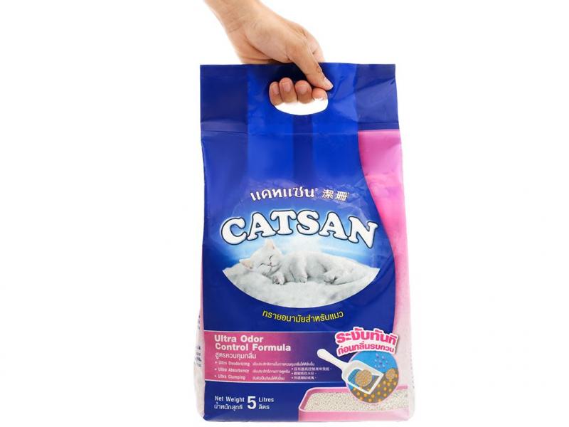 Cát vệ sinh cho mèo Catsan