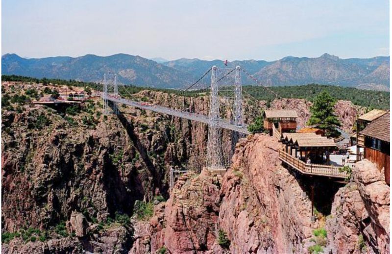Cầu treo hoàng gia Gorge ở Colorado, Mỹ