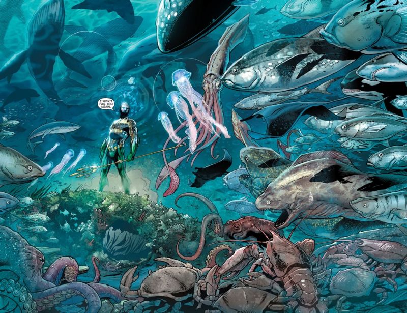Aquaman có thể giao tiếp với tất cả sinh vật dưới biển