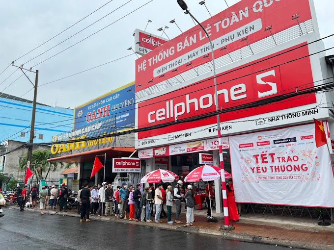 Cửa hàng Cellphones tại TP. Long Xuyên, An Giang
