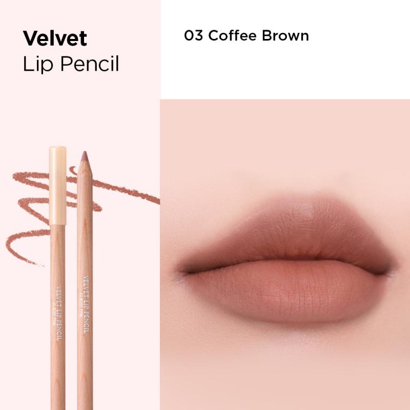 Chì kẻ viền môi Clio Velvet Lip Pencil kèm gọt chì