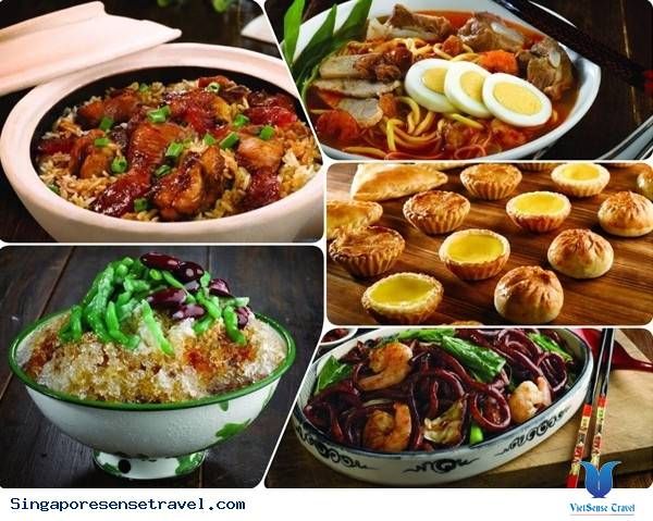 Vô vàn nhiều món ăn đặc sắc như: vịt nướng, đặc sản cháo ếch, mì xào kway teow, bò bía popiah... được phục vụ đến 11h đêm các ngày trong tuần.