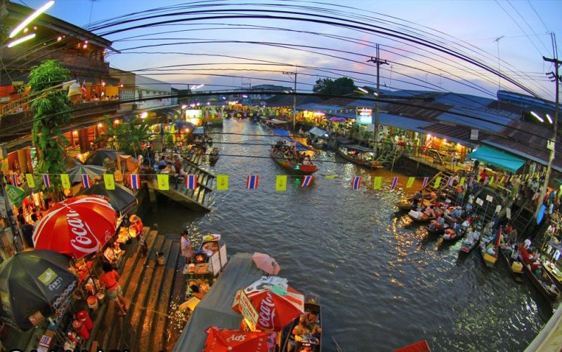Chợ nổi Amphawa Bangkok - Thái Lan
