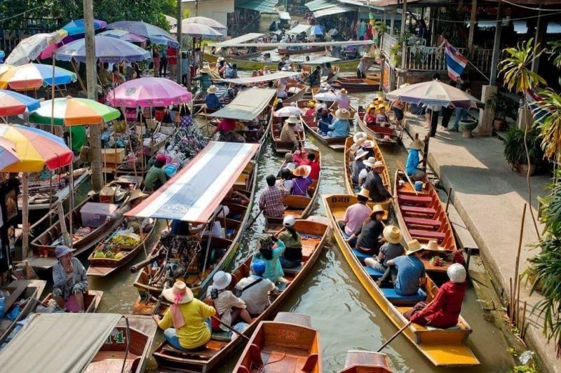 Chợ nổi Bang Khu Wiang, Thái Lan