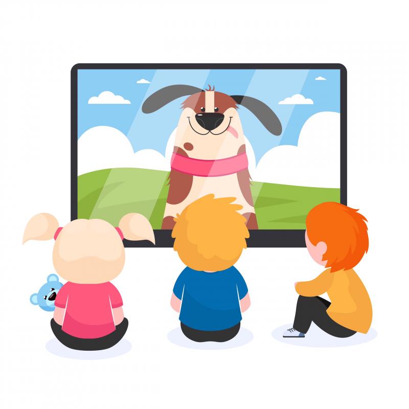 Cho trẻ xem phim hoạt hình tiếng Anh