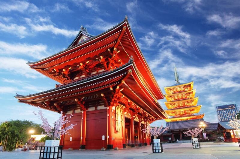 Chùa Asakusa - Ngôi chùa cổ nhất tại Tokyo