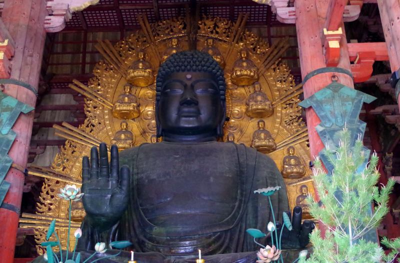 Tượng Phật bằng đồng lớn nhất Nhật Bản ở Todaiji