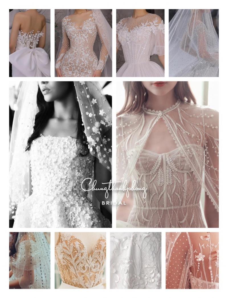 Váy cưới được thiết kế bởi đôi bàn tay tài hoa của Chung Thanh Phong