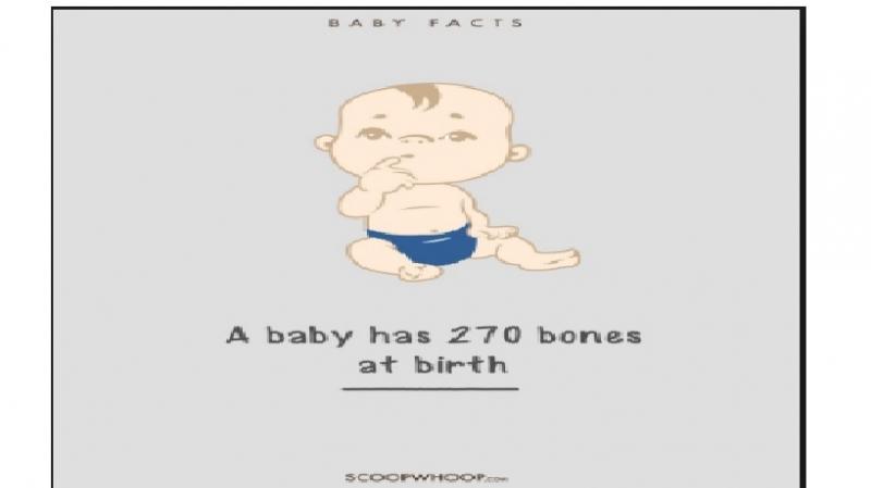 Trẻ sơ sinh có 270 cái xương khi chào đời