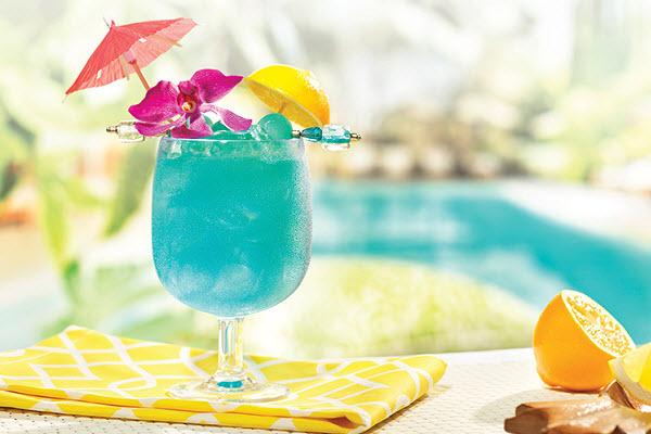 Cocktail Hawaiian xanh mát