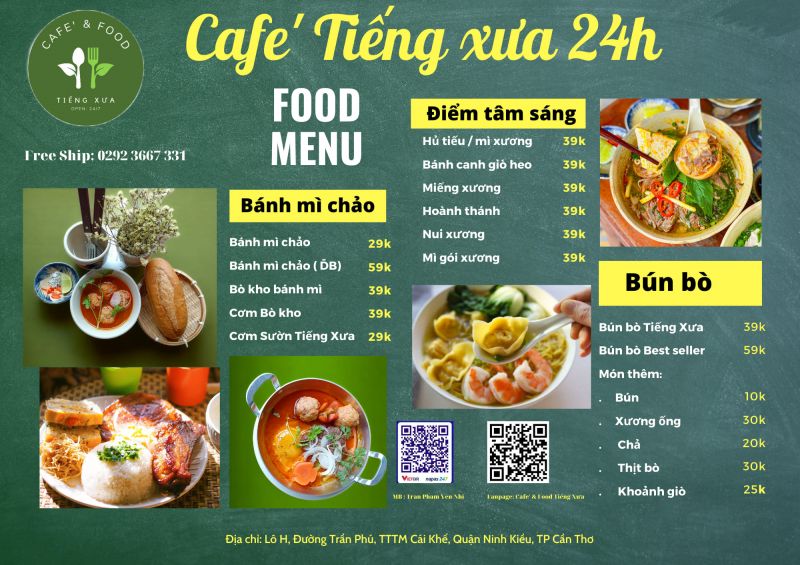 Coffee & Food Tiếng Xưa - Trần Phú