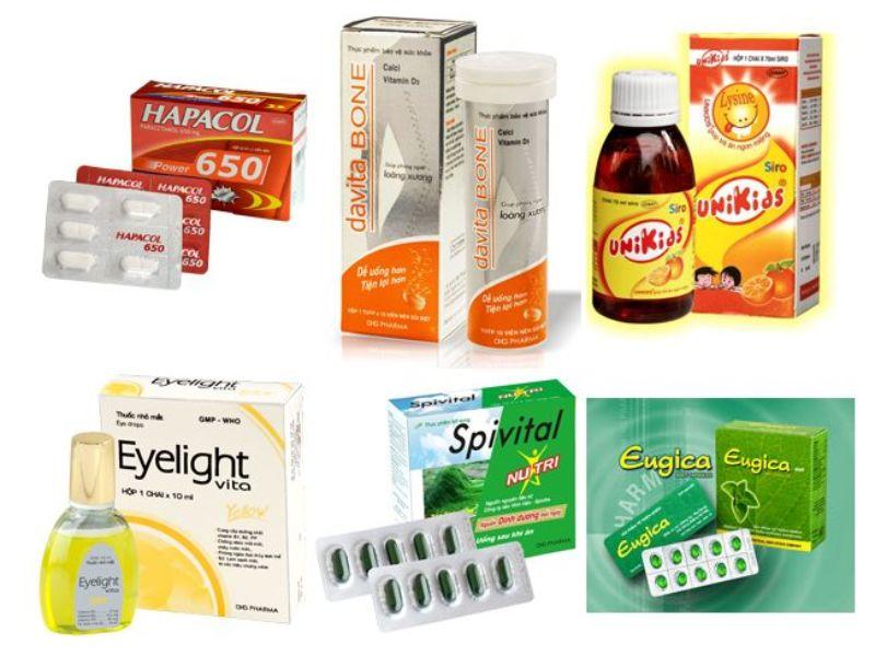 Một số sản phẩm thuốc nổi bật của Công ty cổ phẩn Dược Hậu Giang (DHG)