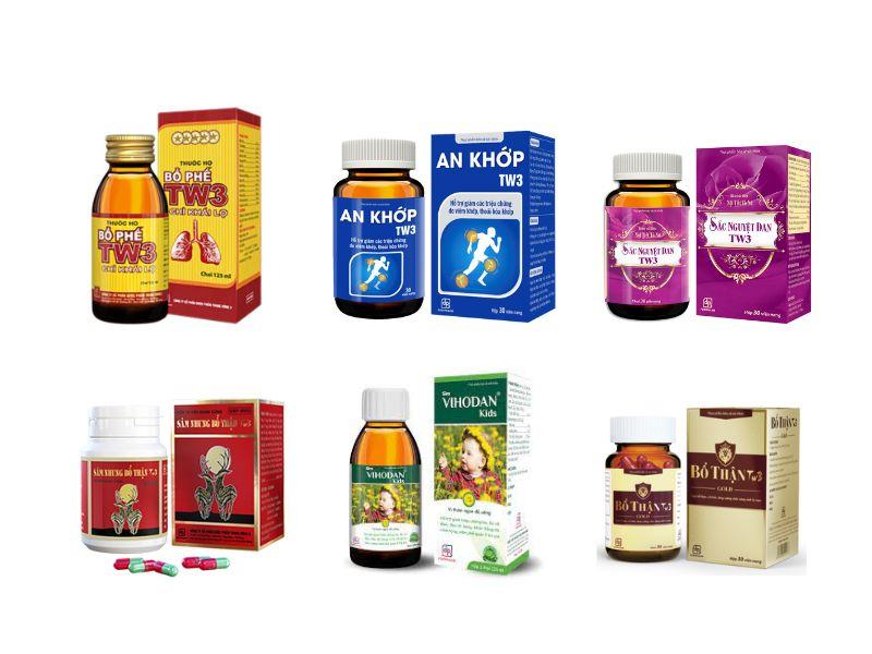 Một số sản phẩm thuốc của Công ty Cổ phần Dược phẩm Trung ương 3 (FORIPHARM)