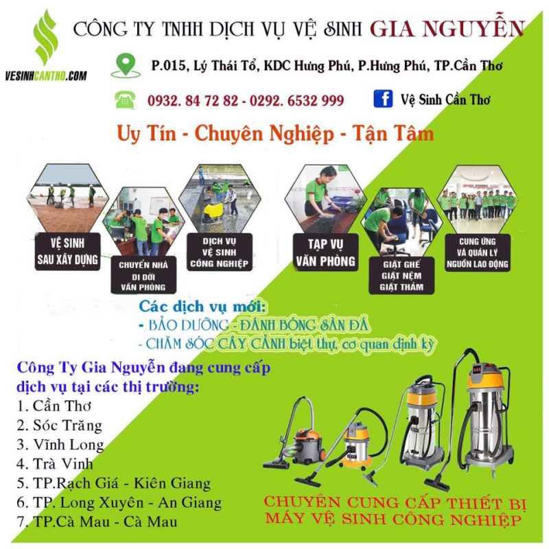 Công ty TNHH Dịch Vụ Vệ Sinh Gia Nguyễn
