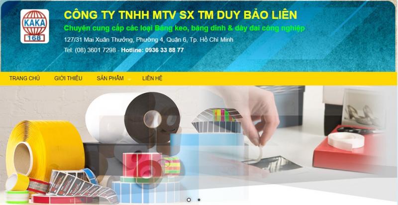 Công Ty TNHH MTV SX TM Duy Bảo Liên chuyên cung cấp và phân phối các loại băng dính, băng keo & dây đai với đủ các chủng loại & tính năng khác nhau.