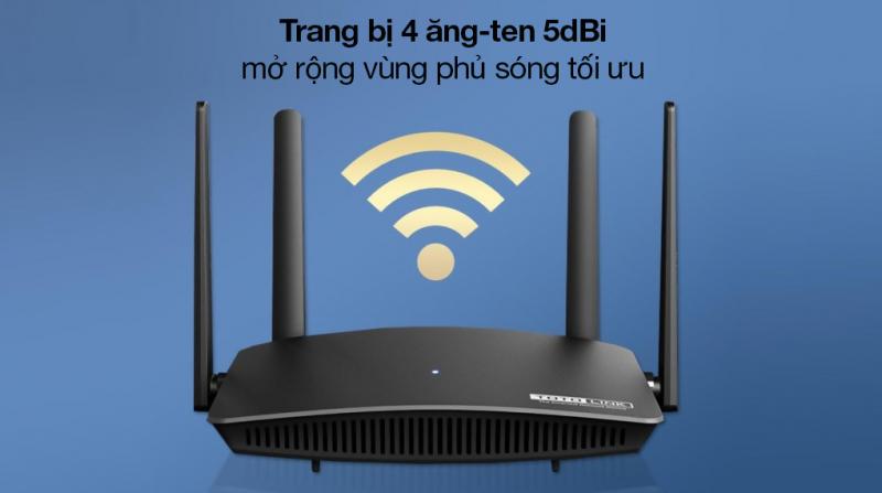 Cục phát wifi router wifi băng tần kép chuẩn AC 1200Mbps A720R Totolink