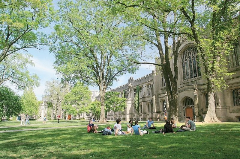 Khung cảnh trong lành và bình yên ở Đại học Princeton