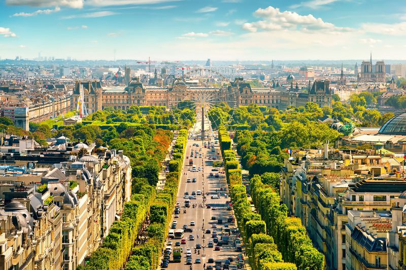 Đại lộ Champs Elysee của Pháp