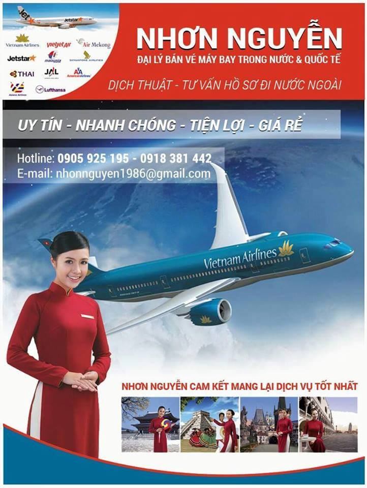 Đại lý vé máy bay giá rẻ - Nhơn Nguyễn