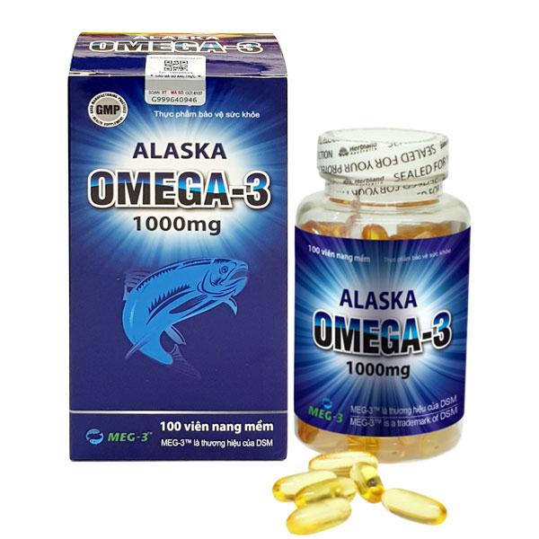Dầu cá omega 3 dạng viên Alaska