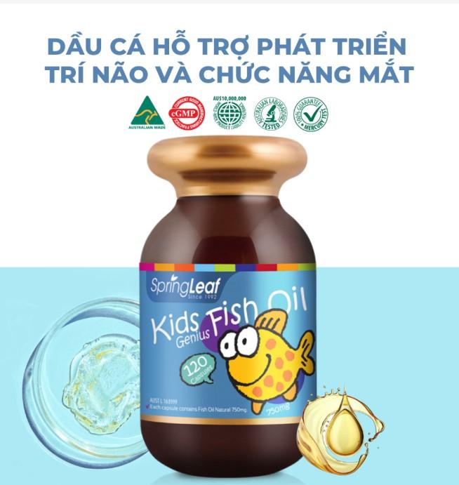Dầu cá SpringLeaf Kids Genius Fish Oil
