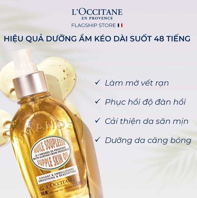 Dầu chống rạn da hạnh nhân L'Occitane Almond Supple Skin Oil