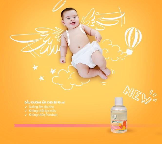 Dầu dưỡng ẩm cho bé Love Babe By Pharmacity Baby Moisturizing Oil