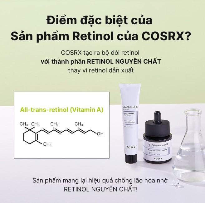 Dầu dưỡng Cosrx The Retinol 0.5 Oil chống lão hóa cho người đã dùng quen Retinol