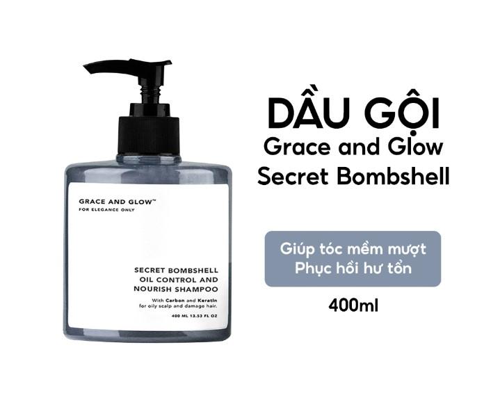 Dầu gội Grace and Glow Secret Bombshell Anti Oil and Repair Solution Shampoo