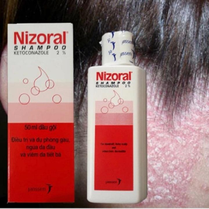 Dầu gội Nazorel Shampoo Ketoconazol điều trị gàu và nấm trên da đầu