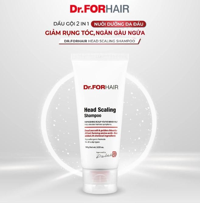 Dầu gội tẩy tế bào chết da đầu, giảm rụng tóc, cải thiện bạc tóc Dr. Forhair Head Scaling Shampoo