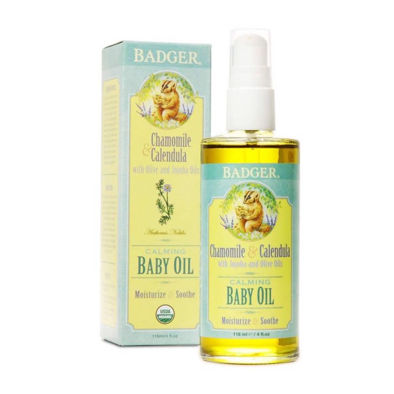 Dầu massage cho em bé Badger Baby Oil Organic