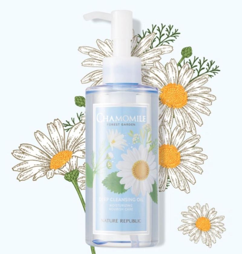 Dầu tẩy trang chiết xuất hoa cúc NATURE REPUBLIC Forest Garden Chamomile Cleansing Oil