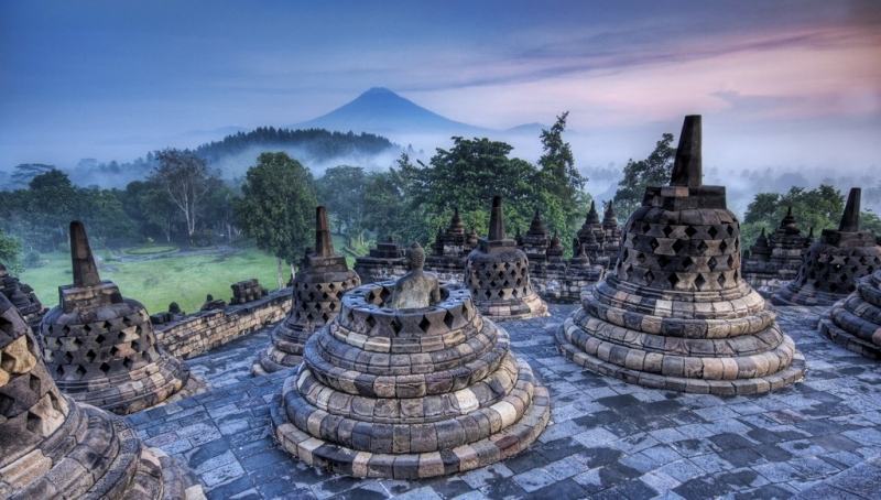 Đền Borobudur ở Indonesia