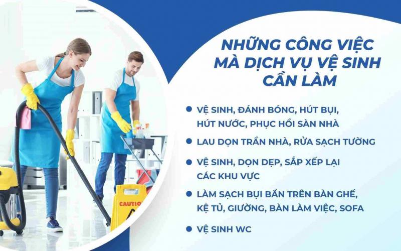 Dịch vụ vệ sinh nhà cửa Đà Lạt, vệ sinh công nghiệp tại Đà Lạt