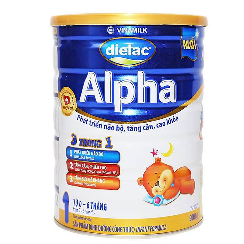 Sữa bột Dielac Alpha 1 900g (cho trẻ  0-6 tháng)
