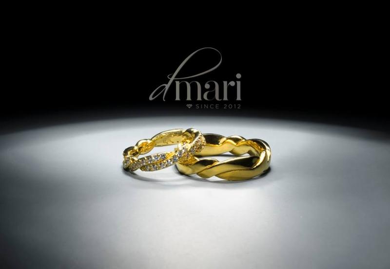 Cặp nhân đôi bằng vàng của DMari Jewelry