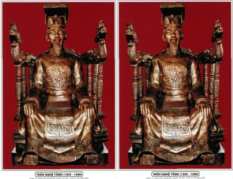 Tượng thờ vua Trần Nghệ Tông.