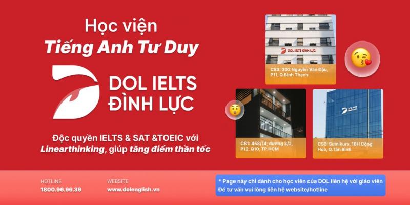 DOL English - Học viện Tiếng Anh Tư Duy đầu tiên tại Việt Nam