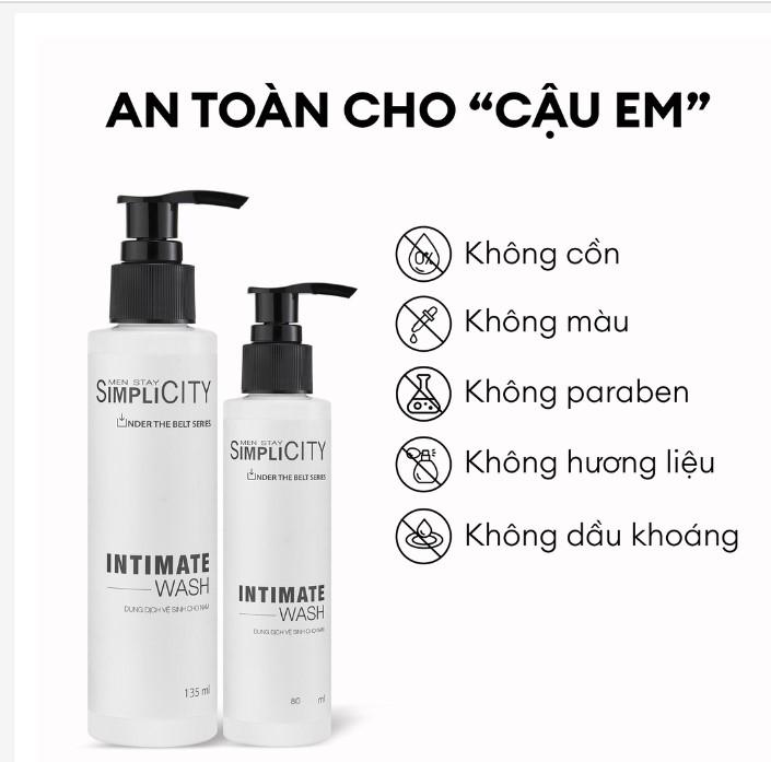 Dung dịch vệ sinh nam Men Stay Simplicity Intimate Wash