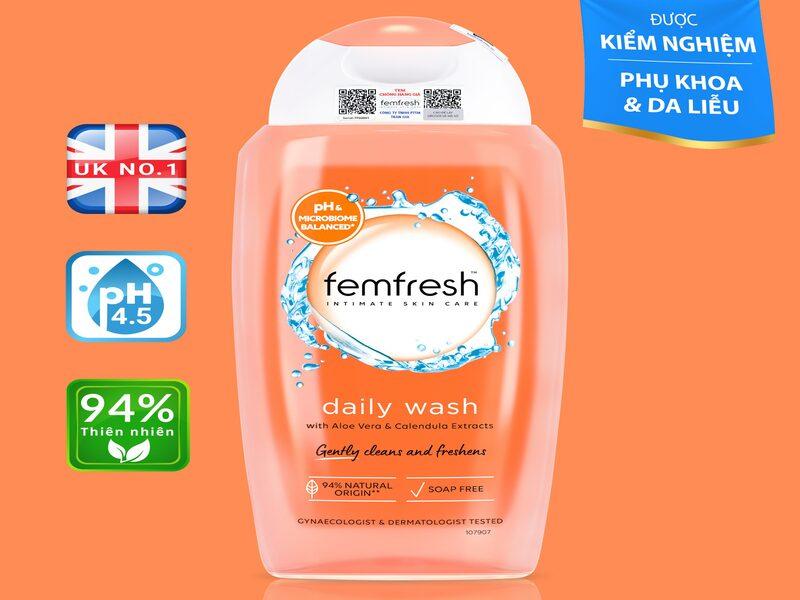 Dung dịch vệ sinh phụ nữ cao cấp hàng ngày Femfresh Daily Wash