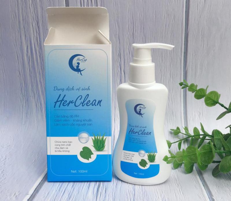 Dung dịch vệ sinh phụ nữ và rửa cốc nguyệt san Herclean