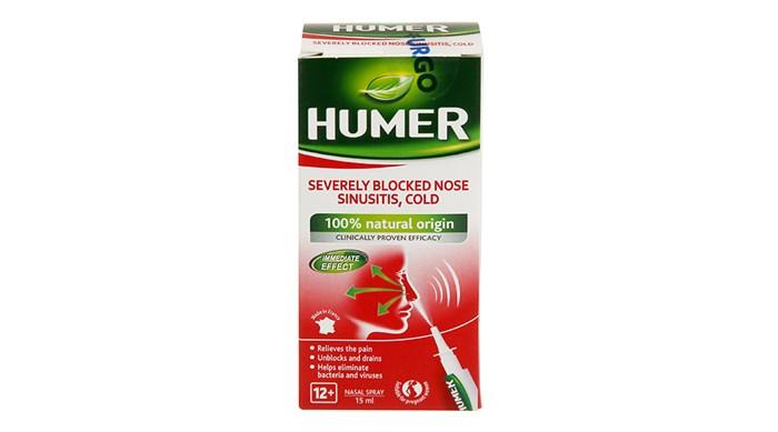 Dung dịch xịt mũi Humer Severely Blocked Nose Sinusitis Cold