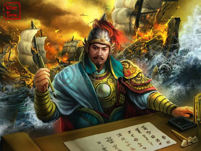 Trần Hưng Đạo được Thiên Bồng tướng quân cho mượn thuyền đánh giặc