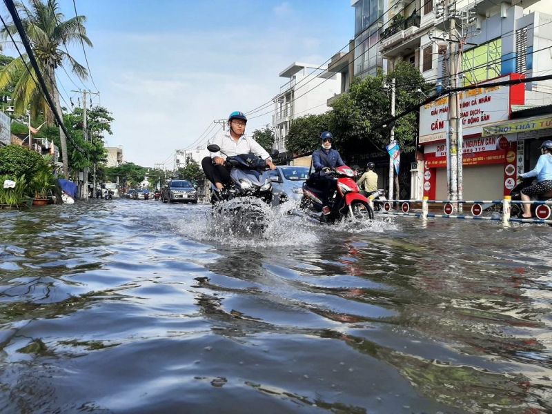 Đường Tân Hòa Đông, Quận Bình Tân là một trong những tuyến đường ngập nặng nhất tại TPHCM