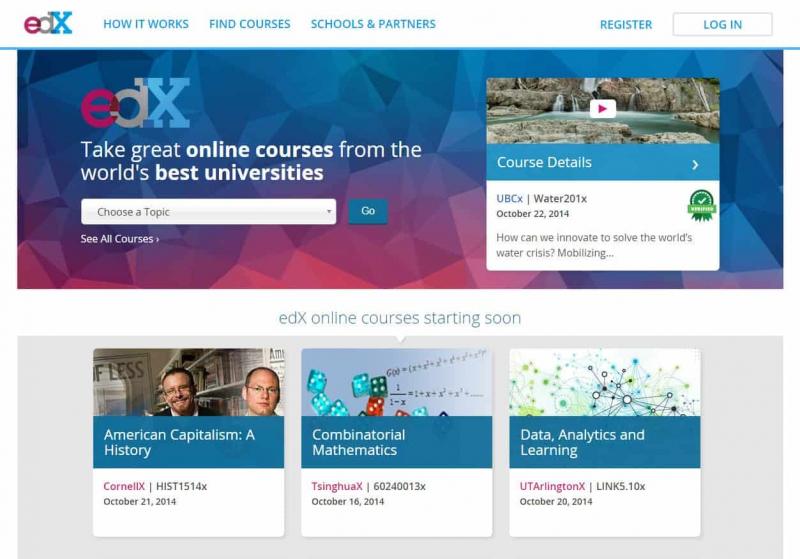 Website giáo dục trực tuyến edX