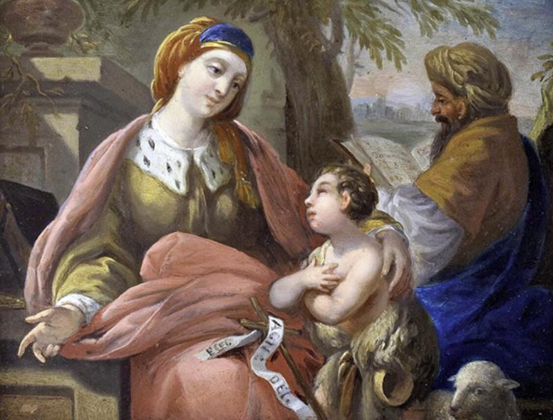 Elizabeth và Thánh John Tẩy Giả lúc nhỏ